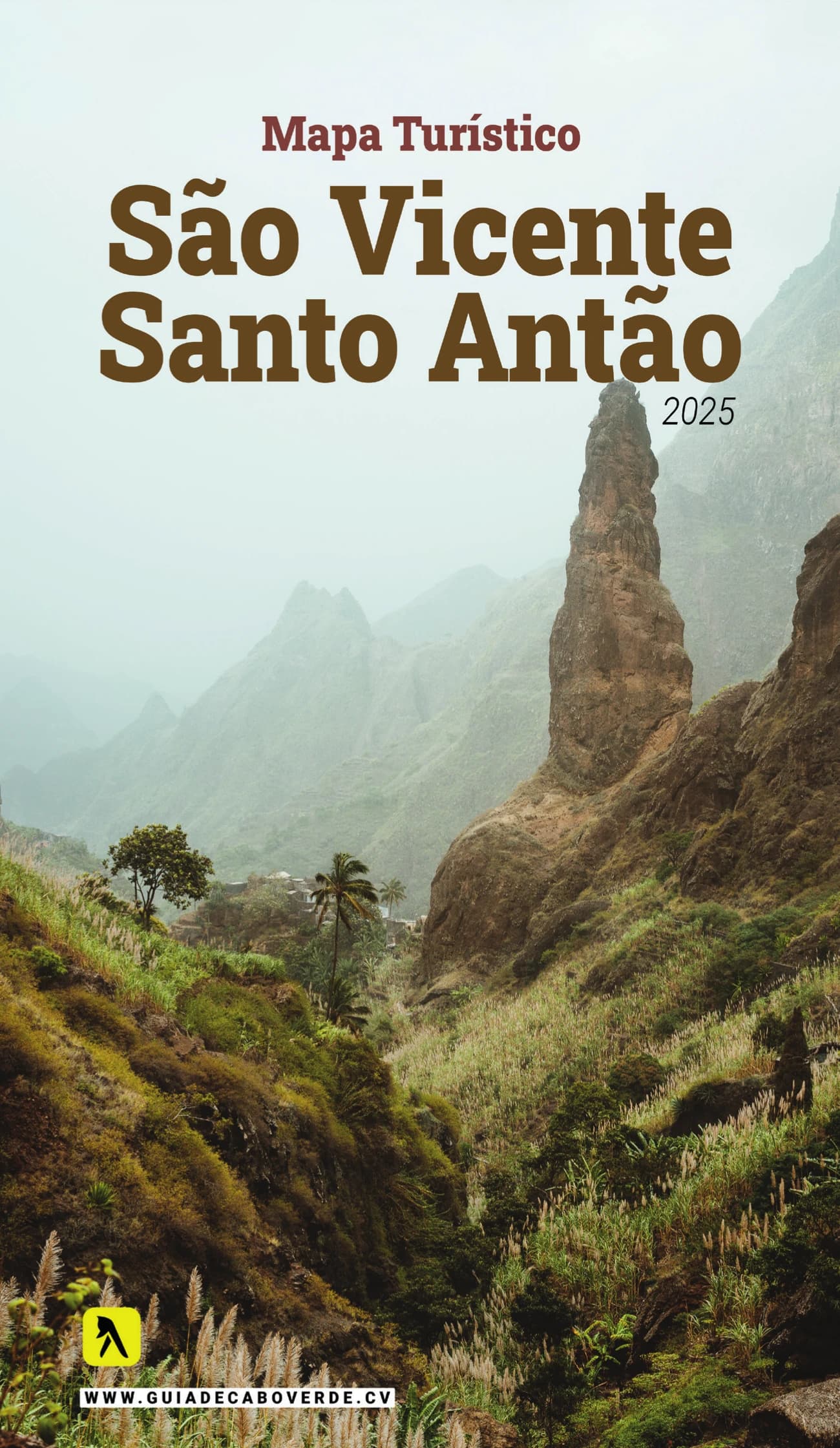 Sao Vicente & Santo Antao Tourist Map